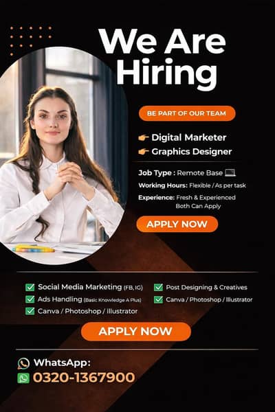 Remote Digital Marketer & Graphics Designer Required Work From Home
