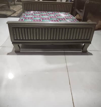 mini baby bed pure wood mattress attached no use fresh condition