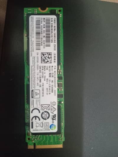 Samsung PM961 256GB NVMe M. 2 SSD