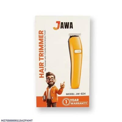 Cordless Rechargeable Hair Trimmer JW-824 with 4 Combos