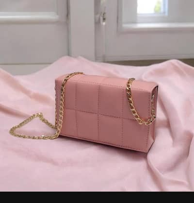 pink up leather crossbody bag for girls