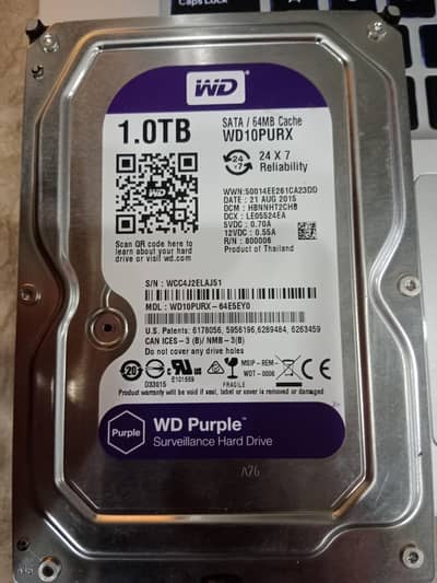 1TB Hard Drive WD