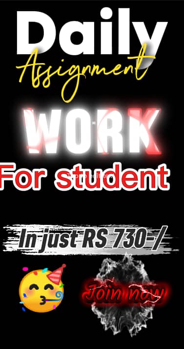 Assignment works for student in just 730-/