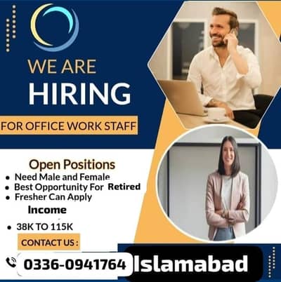 We are hiring some people for office work