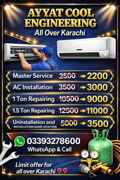 AC MASTER SERVICE 2200 ALL KARACHI