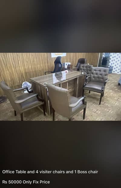 Office Table With Chairs For sale