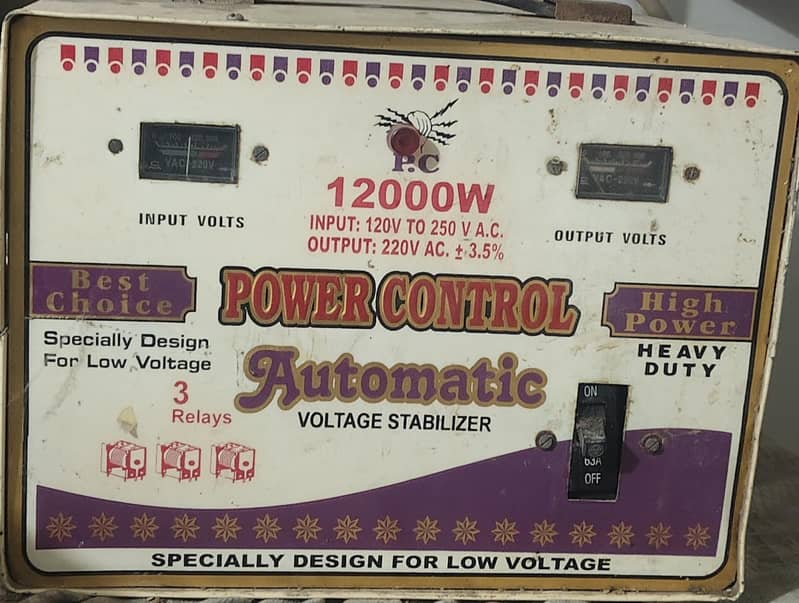 Power Control Automatic Voltage Stabilizer 0