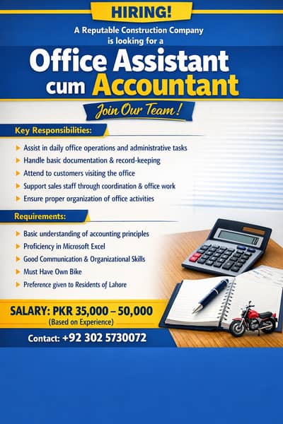 Office Assistant cum Accountant