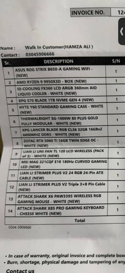 AMD RYZEN 9 9950X3D ALL THINGS ARE WITH BOX AND WITH WARRANTY