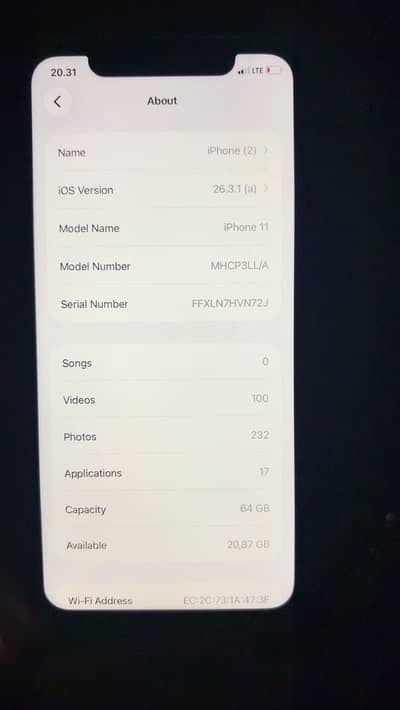 I phone 11 jv non pta 64 gb 10/10 conditon