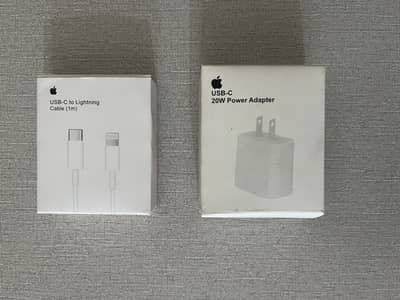 Apple Original 20W Charger + USB-C to Lightning Cable (Like New)