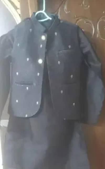waist coat with shalwar kameez