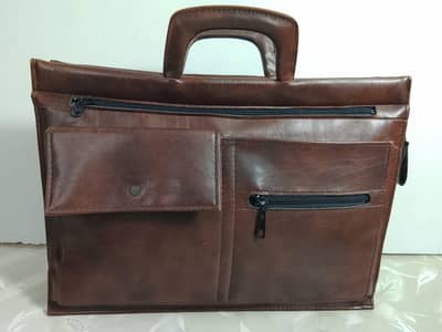leather laptop bag / office bag