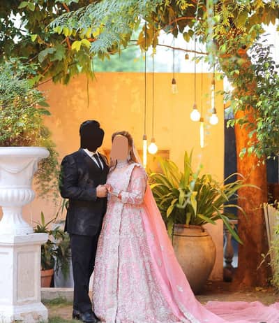 Elegant Pastel Pink Walima Maxi – Pristine Condition