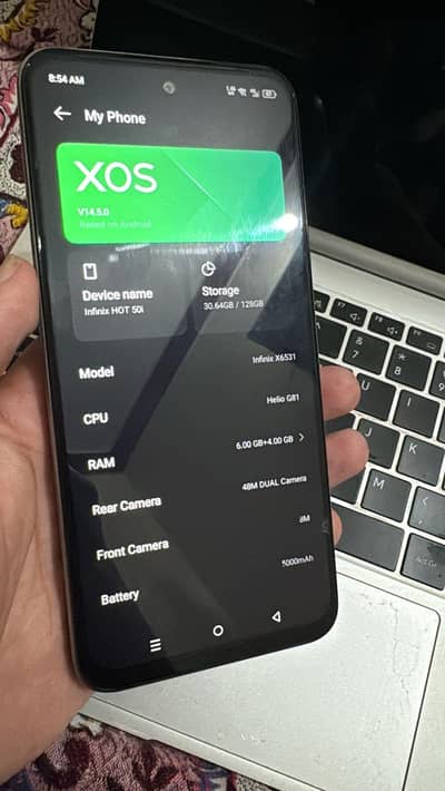 infinx Hot 50i 3 Month Under warranty  6+4 RAM. 128 ROM