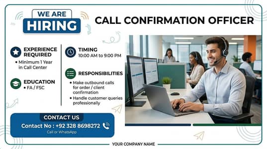 Call Confirmation Staff | Call Center Representative | Jobs