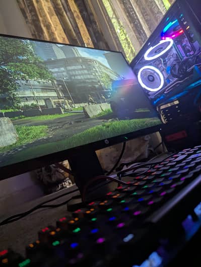 gaming pc with full setup