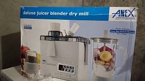 ANEX DELUXE JUICER BLENDER DRY MILL MODEL AG-176GL