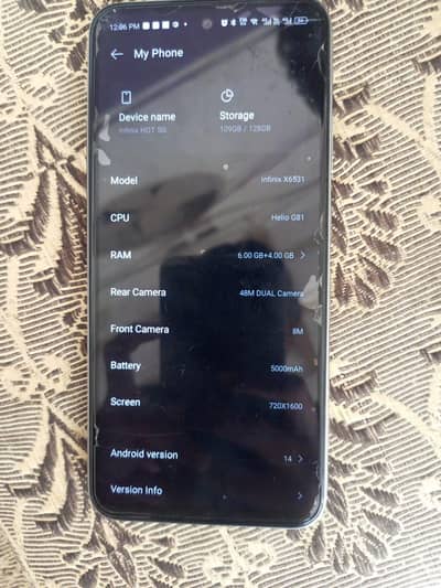 Infinix hot 50i 12.7. 2025 ko Lia tha