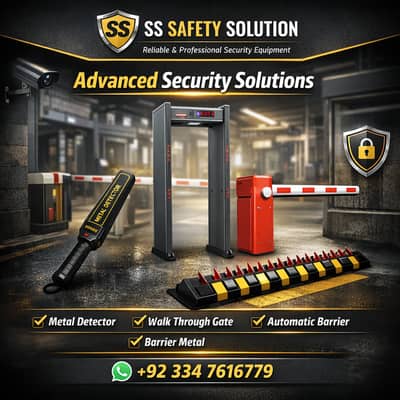 Metal detector ,Walk trough Gate ,Automatic barrier ,barrier matel