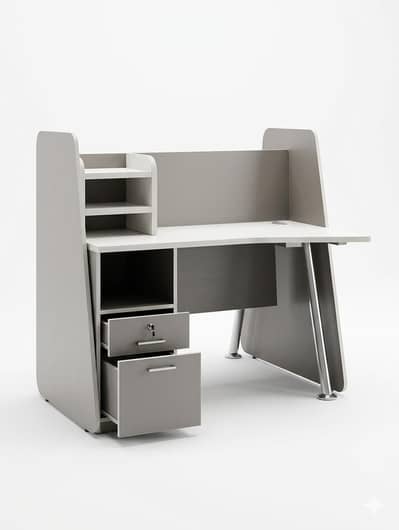 Dual Station Office Table with Drawers