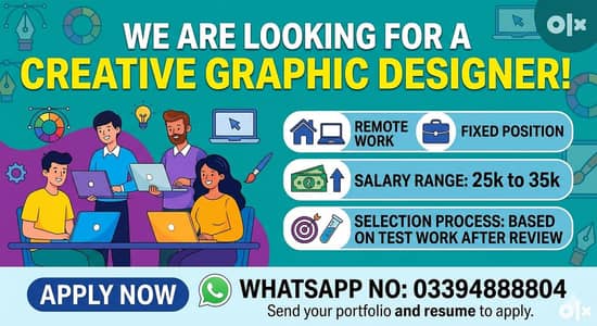 Looking For Creative Designer