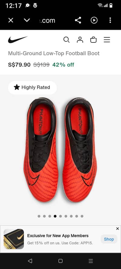 Nike phanton original red  black