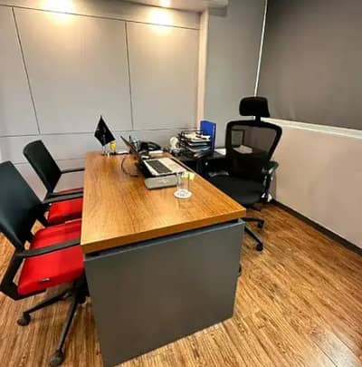 Chance Deal : Around 600 Sqft Modern Semi Furnished Office In Prime Location Of Shahrah e Faisal At Low Rent.