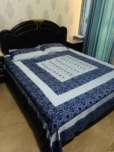 Complete Bedroom Set for Sale – Bed + Dressing + 2 Side Tables