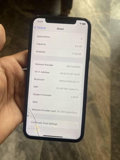 I phone x | non Pta | 64 gb