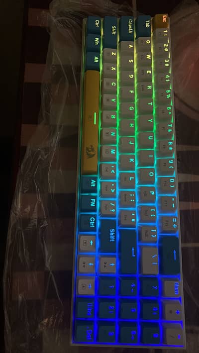 Redragon k688 pro wireless yellow switches keyboard
