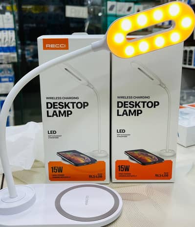 RECCI 2-in-1 LED Desktop Lamp + 15W Fast Wireless Charger | New