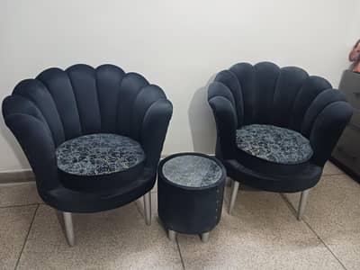2 Room Chairs with Tea Table Brand New High QualityMolty Foam Sofa C. .