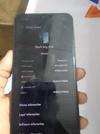 Samsung a 16 with box 6/128