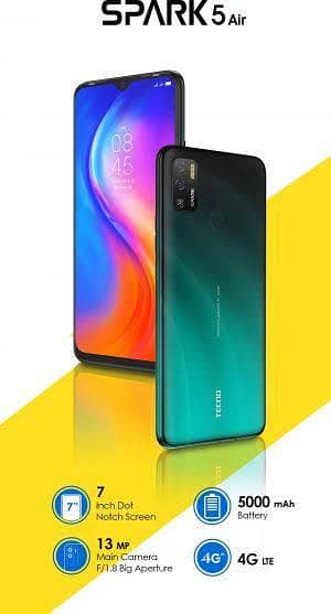 Tecno speak 5 hir 2 ram 32 storeg pta ofical proved