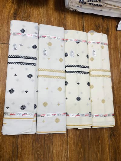 Unstitched Gents embroidered All over Suits