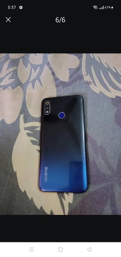 realme 3 pta approved dual sim 4/64 set and charger