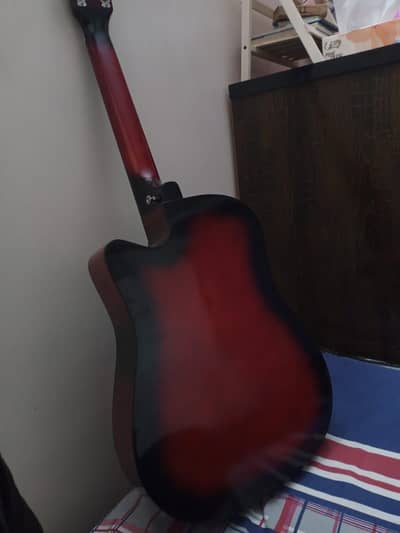 QF music maroon color guitar