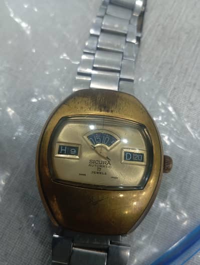 Vintage Sicura Automatic Jump Hour Watch – Swiss Made