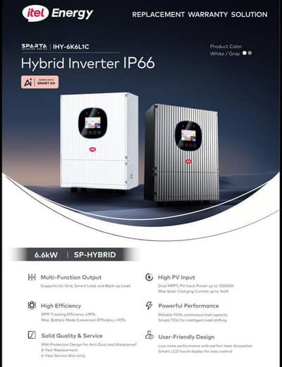 itel 6.6kw ip66 hybrid/itel 3kw/4kw/8kw/12kw/goodwe/Solis/inverex/zing