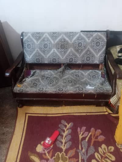 4 seater and 4 seater two sofas set