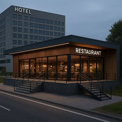 Prime restaurant furnished space For Rent | Gulberg Main Boulevard | Ideal For Restaurant, Cafes, Ground floor Main MM alam road near Mall one