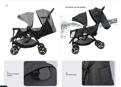 win Baby Stroller (black Color) of Tods n Teens (condition v. good)