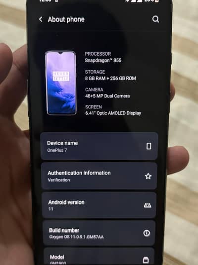 OnePlus 7 Dual sim approved 12/256 exchange possible
