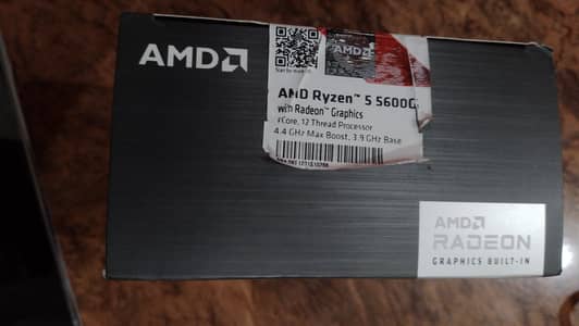Ryzen 5 5600G with Radeon Graphics and heat Sink Fan