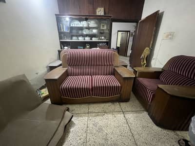 6 seater sofa set full heavy strong wood