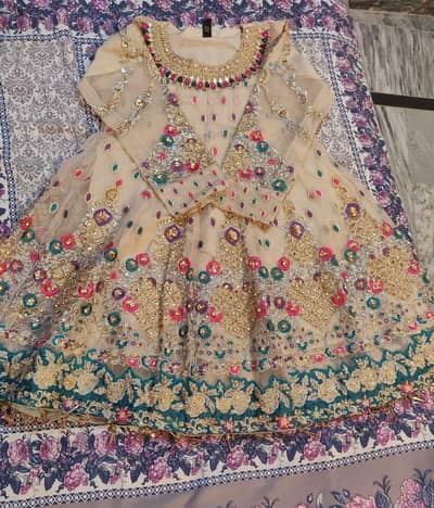 3 piece frock ghrara duppata