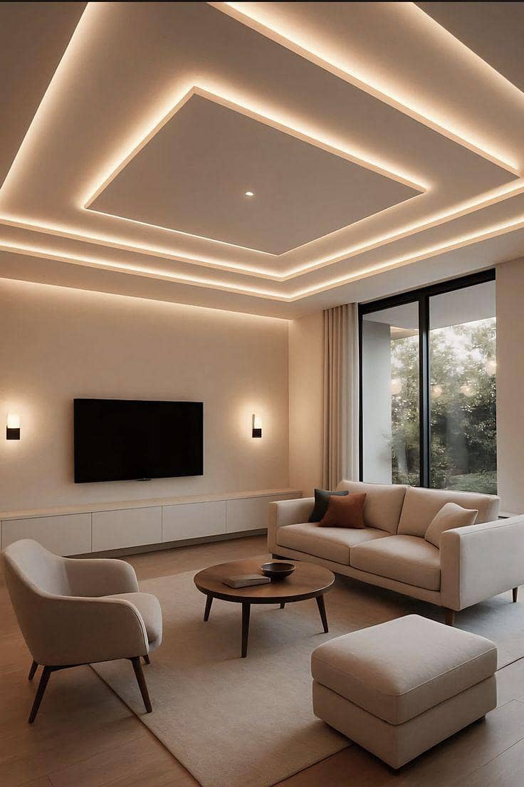False Ceiling/ pop ceiling/ Wall Frame/ Mold Work 2