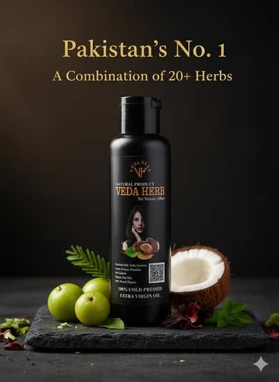 Veda Herb Herbal Hair Oil – Natural Hair Growth & Strength Formula
