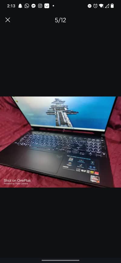 Asus Tuf A16 Ryzen 7 7770HS A7600 GPU 8GB